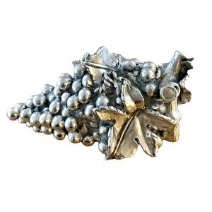 925 Grapes 🍇 Bunch Art sculpture 925 Silver plated Grapes 🍇 Bunch